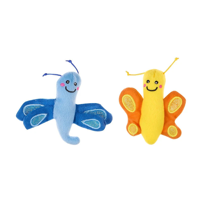 Zippy Claws Plush Cat Toys, Butterflies