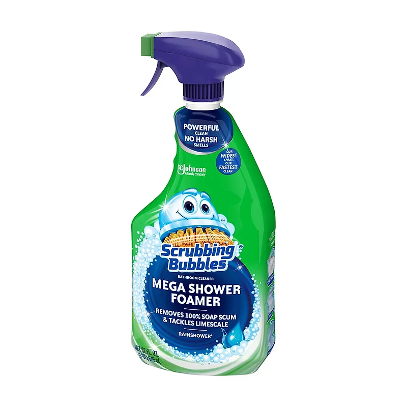 Scrubbing Bubbles Mega Shower Foamer Bathroom Cleaner, Rainshower Scent, 32 oz
