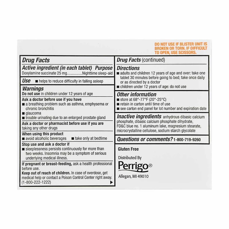 GoodSense Nighttime Sleep Aid Tablets, 25 mg, 16 ct