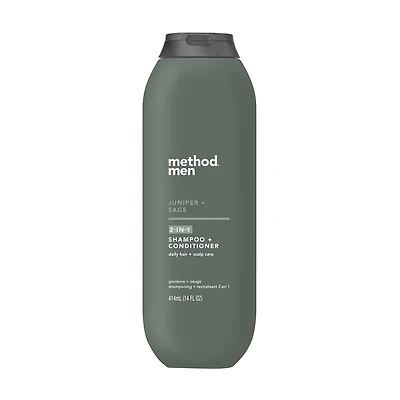 Method Men 2-in-1 Shampoo + Conditioner, Juniper + Sage, 14 fl oz