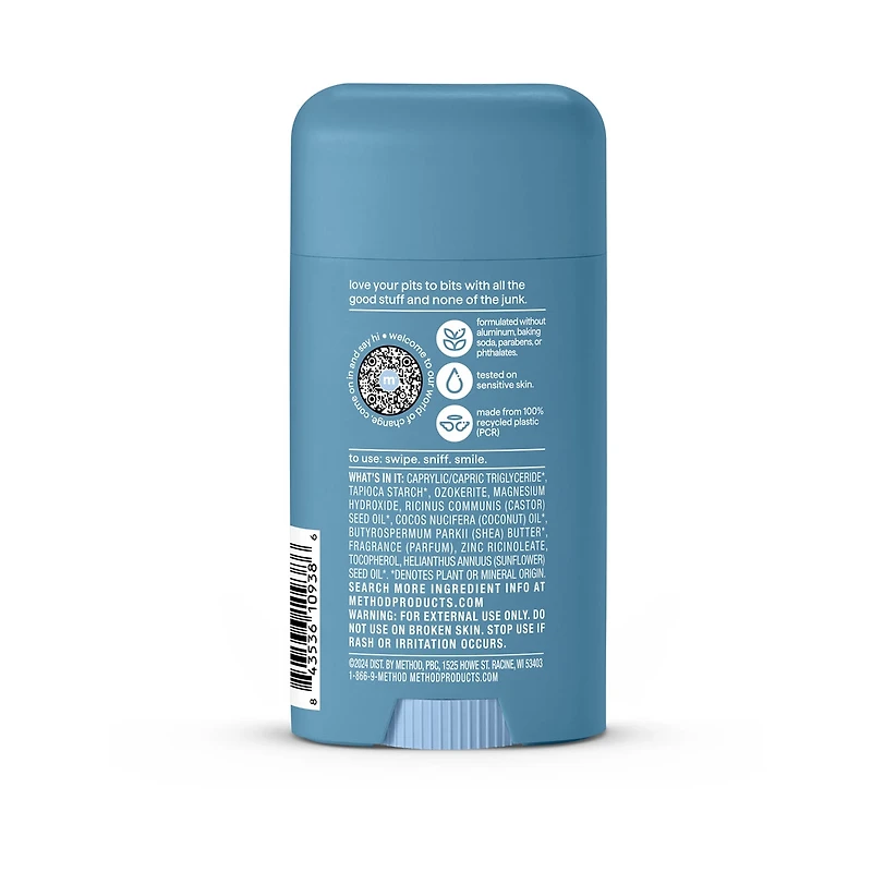 Method Glacier + Granite Men's Deodorant, 2.65 oz