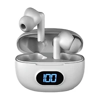 Coby True Wireless Earbuds with Charging Case, White