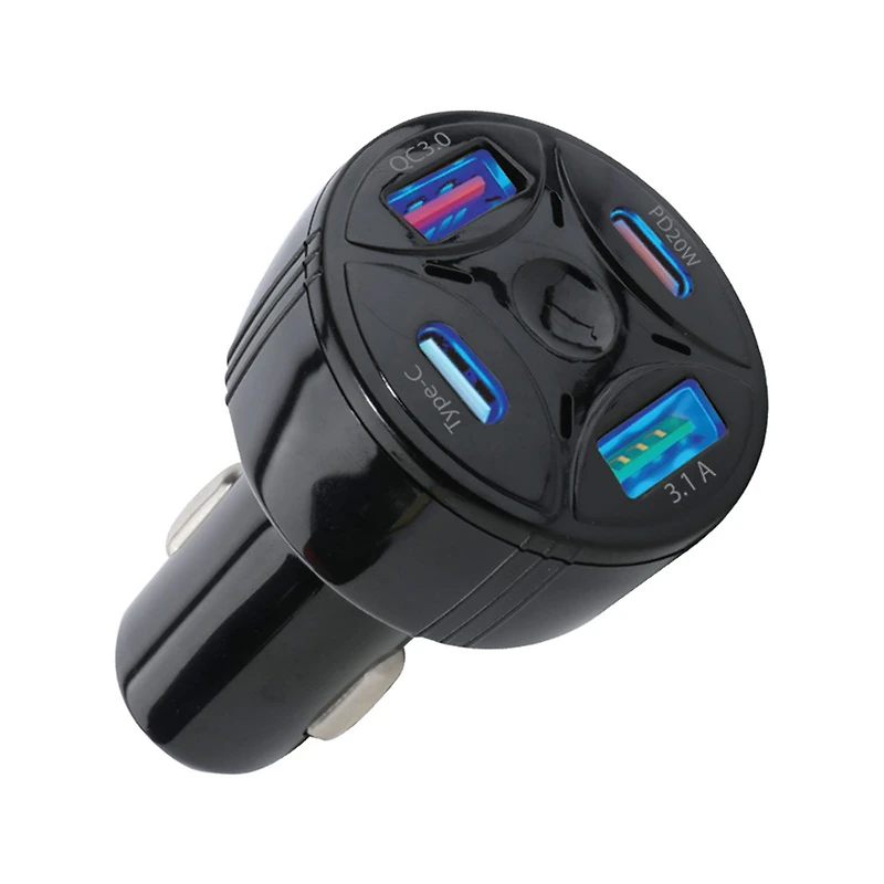 iJoy 4 Port Car Charger, Assorted