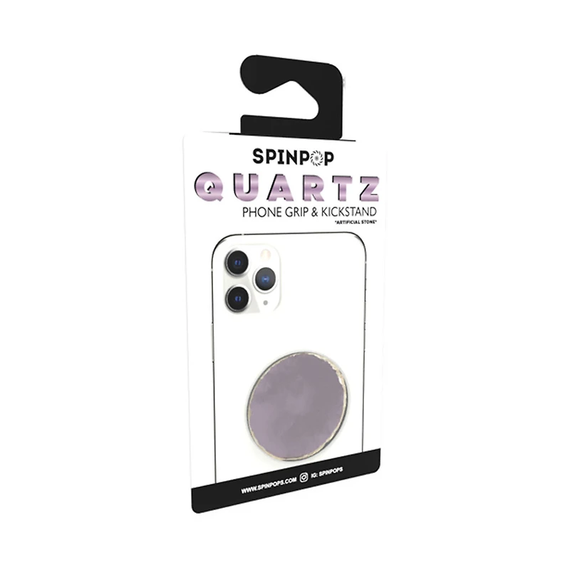 Spinpop Quartz Phone Grip & Kickstand, Purple