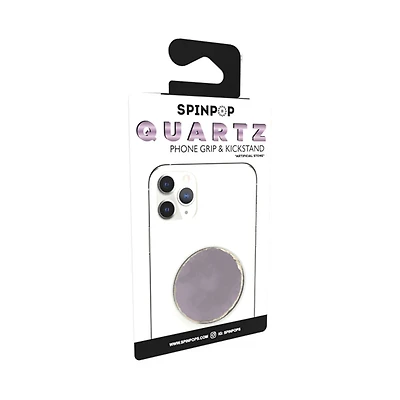 Spinpop Quartz Phone Grip & Kickstand, Purple