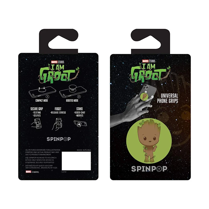 Spinpop Marvel Universal Phone Grips, Assorted