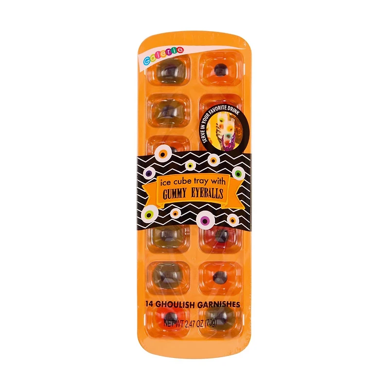 Ice Cube Tray with Gummy Eyeballs