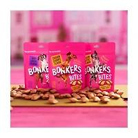 BONKERS Dog Bites, Crunchy & Soft Chicken Chomps Flavored Dog Treats, 5.3oz