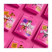 BONKERS Dog Bites, Crunchy & Soft Beef Lovers Flavored Dog Treats, 5.3oz / 150g