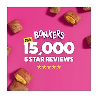 BONKERS Dog Bites, Crunchy & Soft Beef Lovers Flavored Dog Treats, 5.3oz / 150g