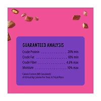 BONKERS Dog Bites, Crunchy & Soft Beef Lovers Flavored Dog Treats, 5.3oz / 150g