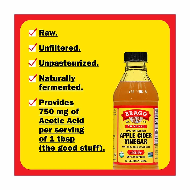 Bragg Organic Apple Cider Vinegar, 10 oz