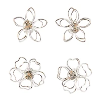 Flower Shaped Stud Earrings, 2 Count