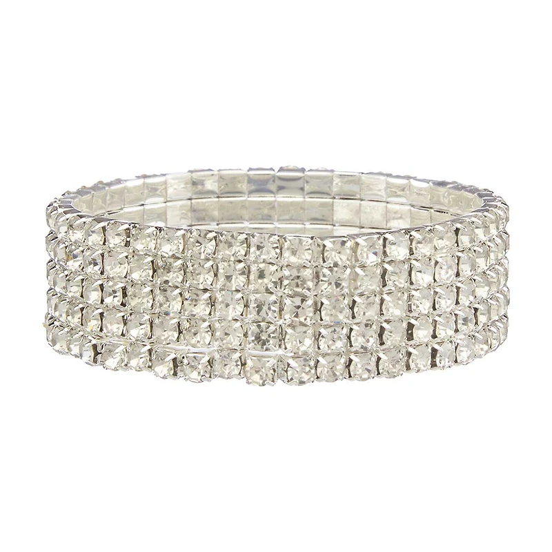 Silver Strass Bracelet, Large