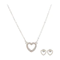 Heart Necklace & Earring Set