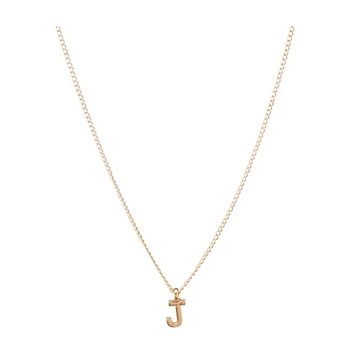 Chain Necklace with Initial J