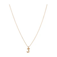 Chain Necklace with Initial J