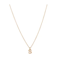 Chain Necklace with Initial S