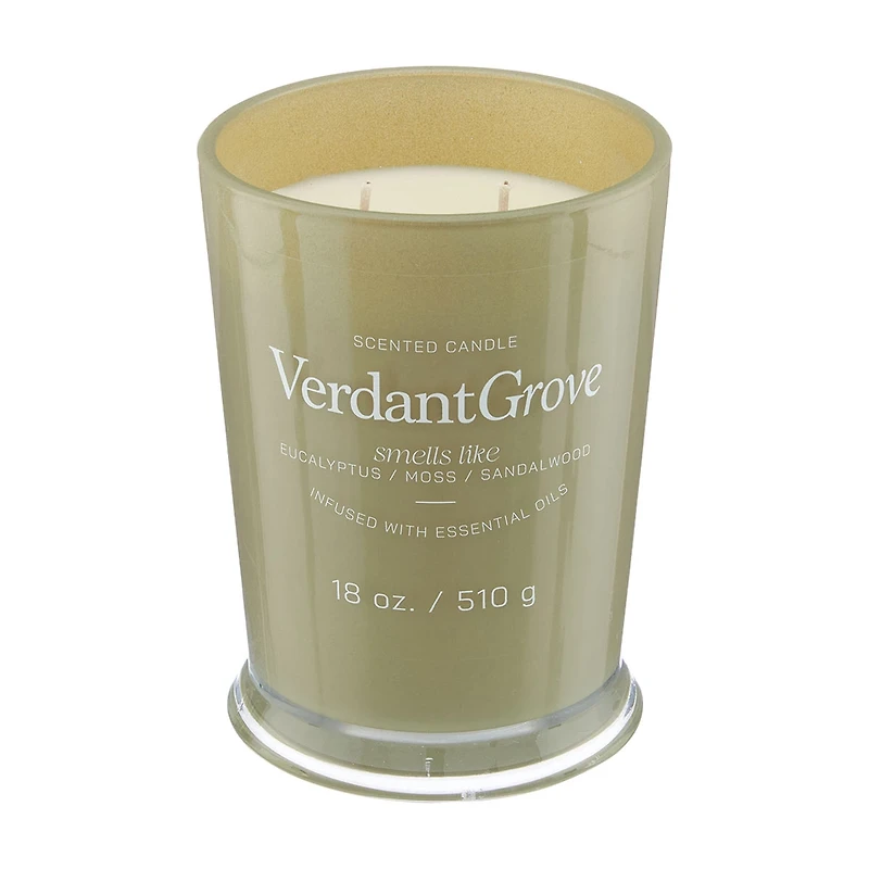 Scented Candle, Frosty Verdant Grove, 18 oz
