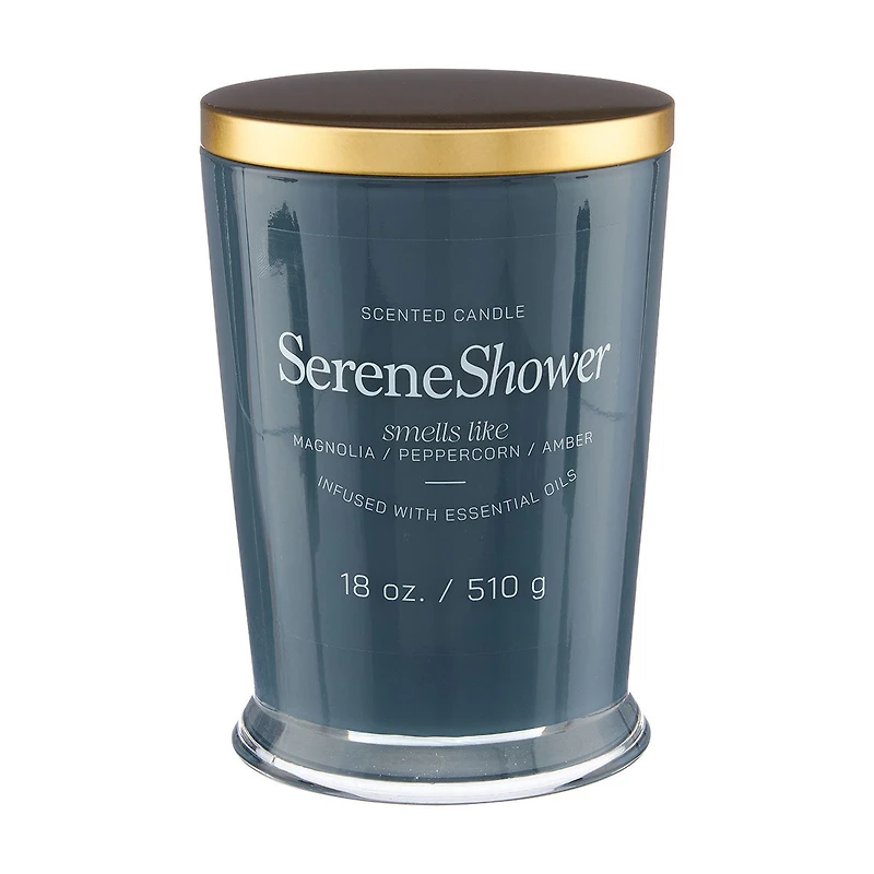 Scented Candle, Serene Shower, 18 oz