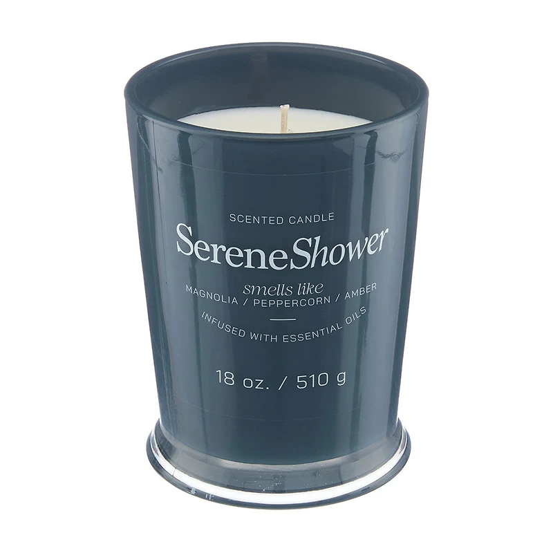 Scented Candle, Serene Shower, 18 oz