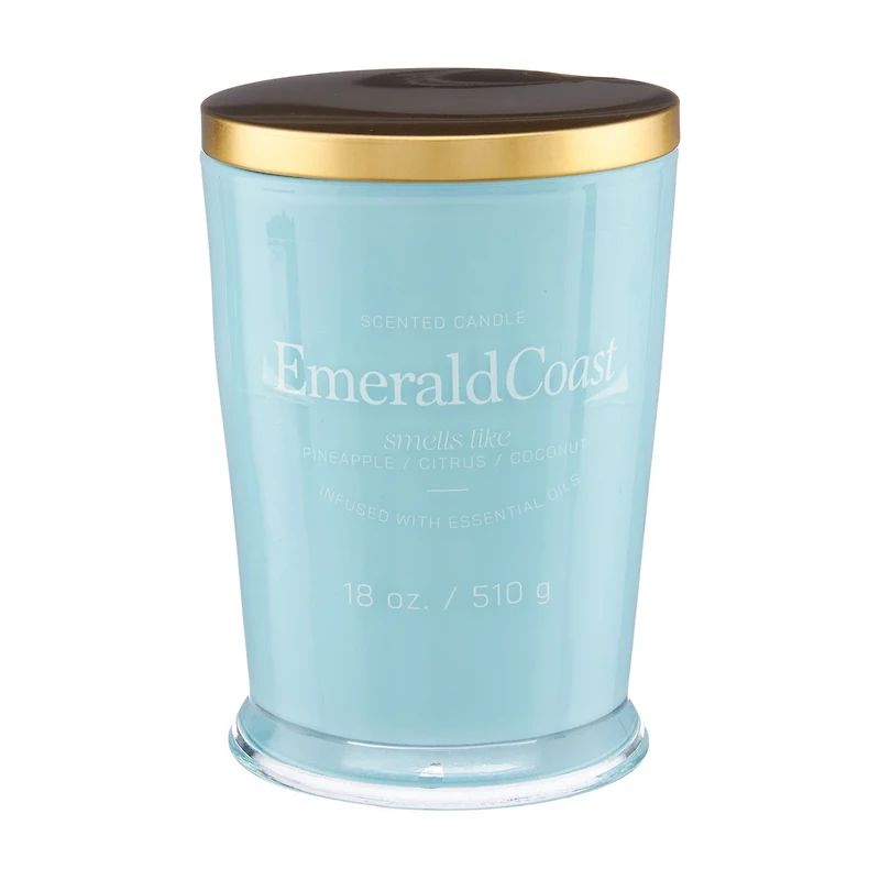 Scented Candle, Emerald Coast, 18 oz