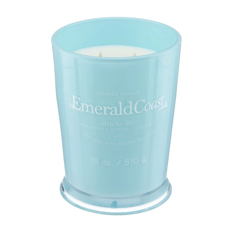 Scented Candle, Emerald Coast, 18 oz