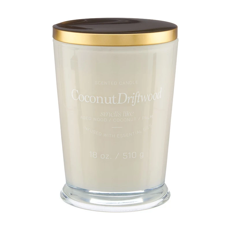 Scented Candle, Coconut Driftwood, 18 oz