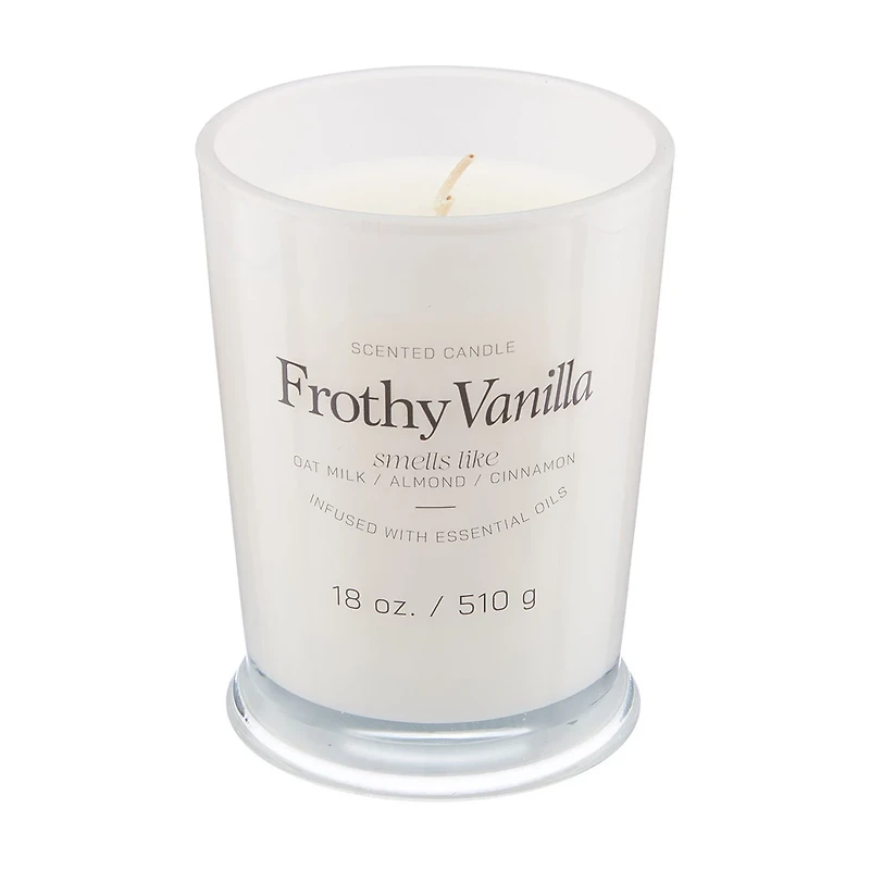Scented Candle, Frosty Vanilla, 18 oz