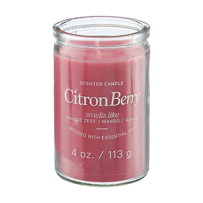 Scented Candle, Citron Berry, 4 oz