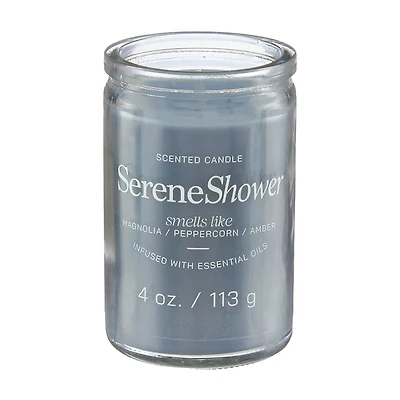Scented Candle, Serene Shower, 4 oz