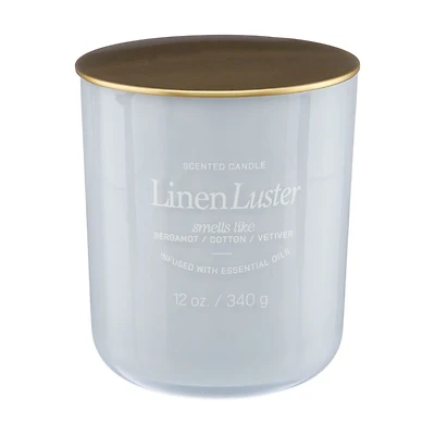 Scented Candle, Linen Luster