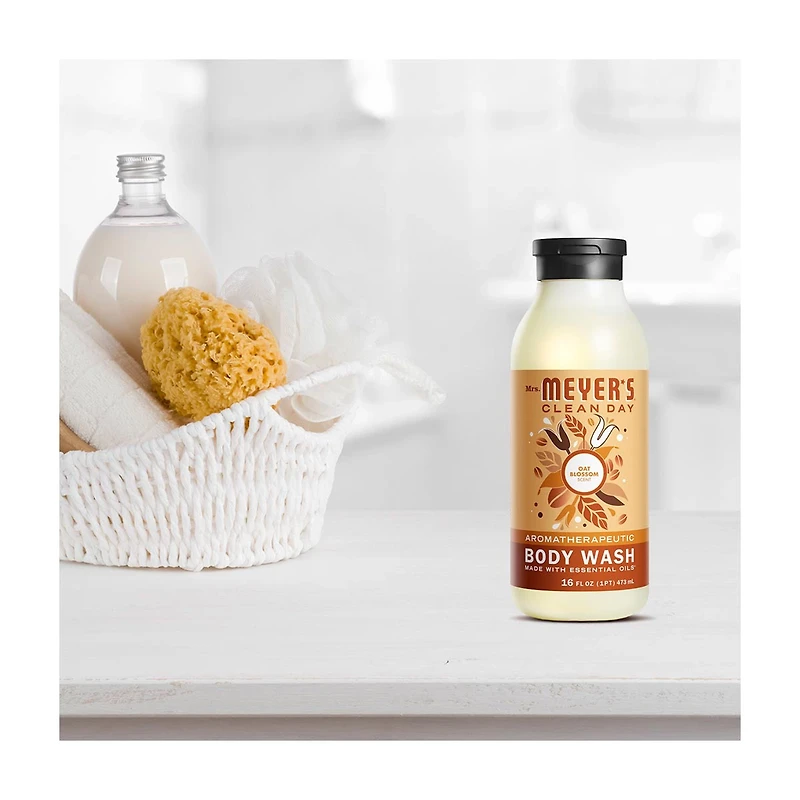 Mrs. Meyer's Clean Day Body Wash, Oat Blossom Scent, 16 oz