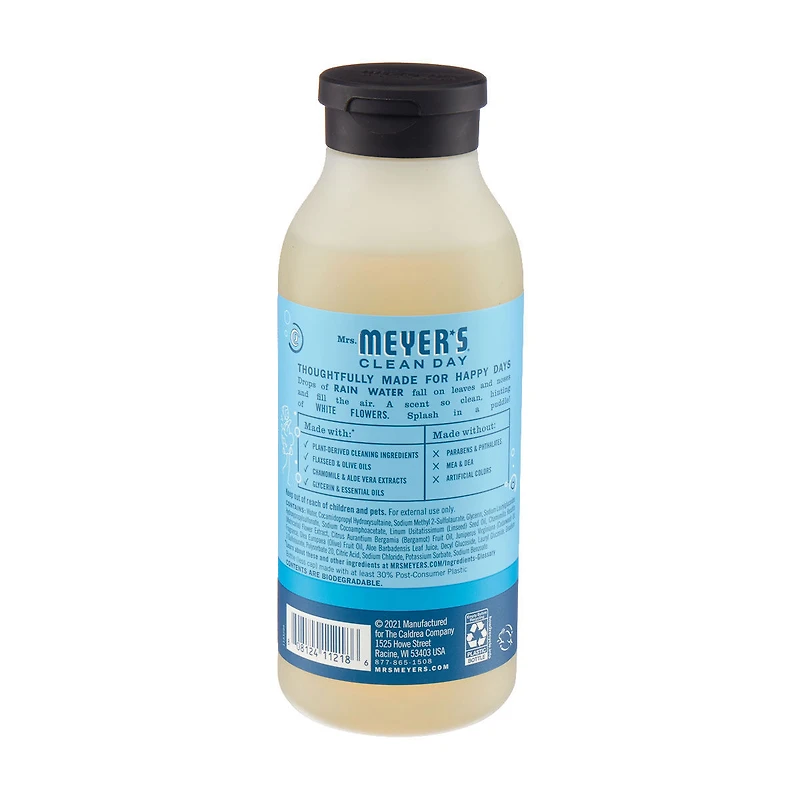 Mrs. Meyer's Clean Day Body Wash, Rain Water Scent, 16 oz