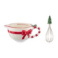 Christmas Set of Mixing Bowl & Whisk