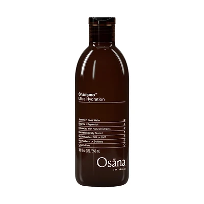 Osāna Naturals Ultra Hydration Jasmine + Rose Water Shampoo, 350ml