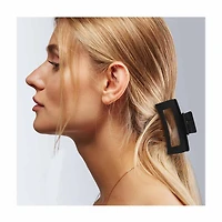 MHB (Must-Have Beauty) 8pc Soft Touch Rectangle & Barrel Claw Clips Collection