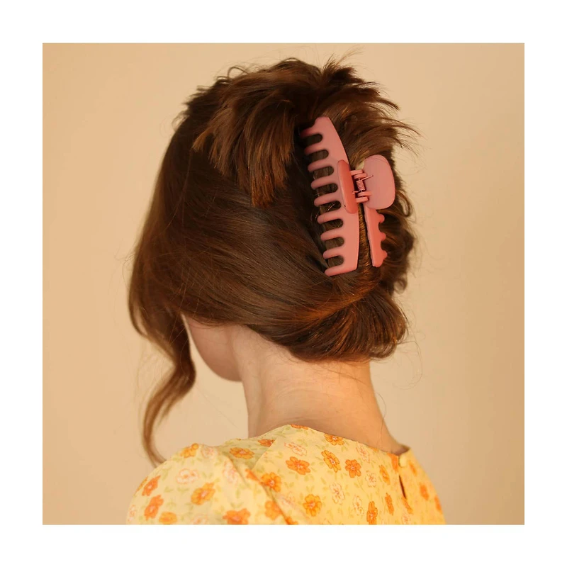 MHB (Must-Have Beauty) 8pc Soft Touch Barrel Claw Hair Clip Collection