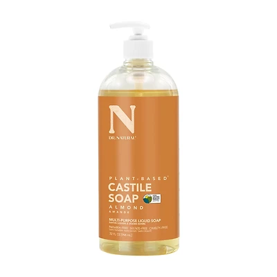 Dr. Natural Plant-Based Castile Liquid Soap, Almond, 32 fl oz