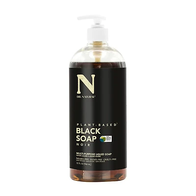 Dr. Natural Plant-Based Liquid Black Soap, Noir, 32 fl oz