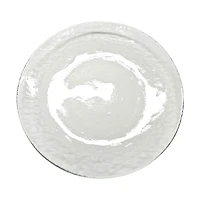 Hammered Glass Dinner Plate