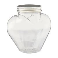 Heart-Shaped Jar with Metal Lid