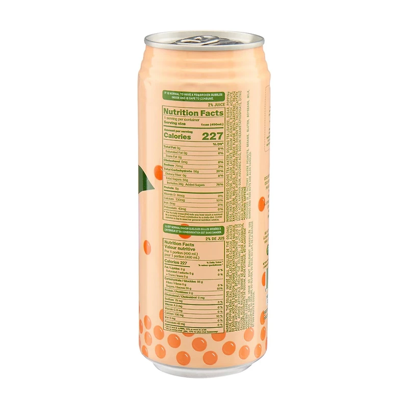 Pocas Popping Boba, Peach Oolong Tea