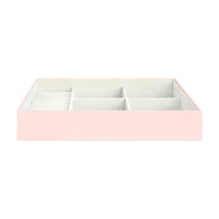 Vegan Leather Stackable Jewelry Tray, Blush Pink
