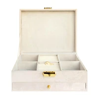 Jewelry Chest of Drawers with Key, Large
