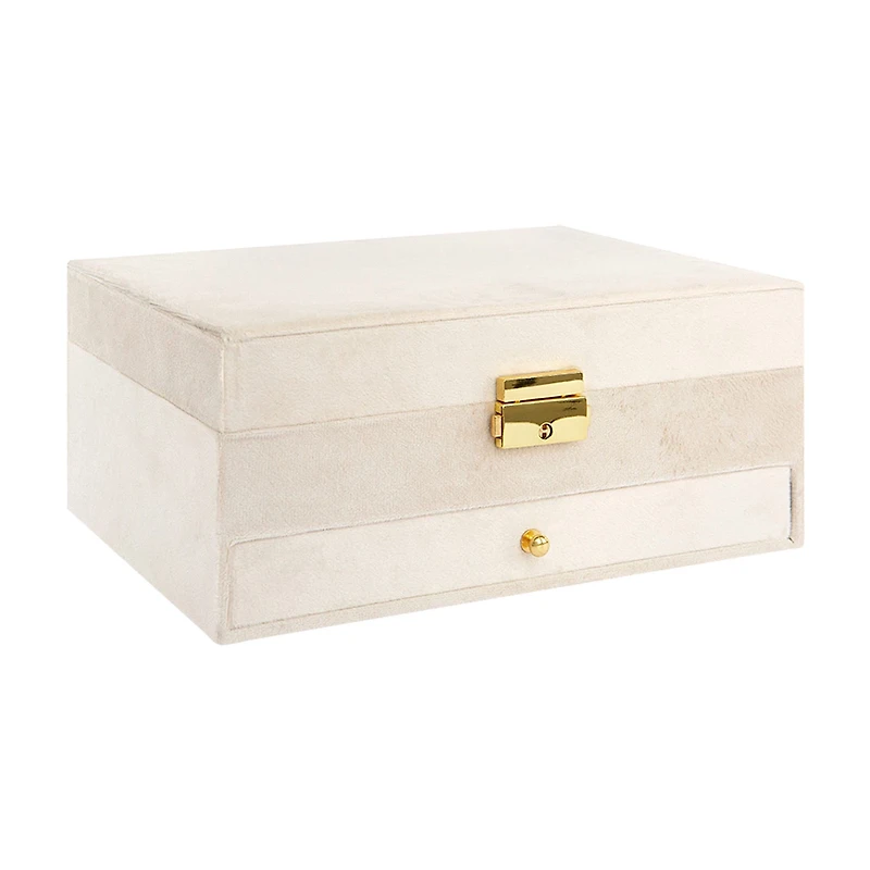 Jewelry Chest of Drawers with Key, Large