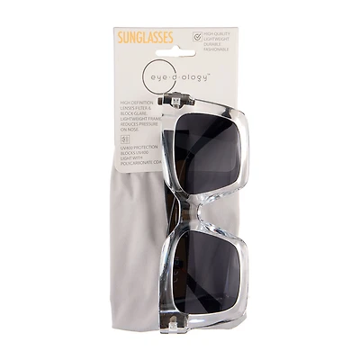 Eyedology Frame Sunglasses, Black and White