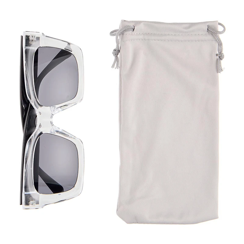 Eyedology Frame Sunglasses, Black and White