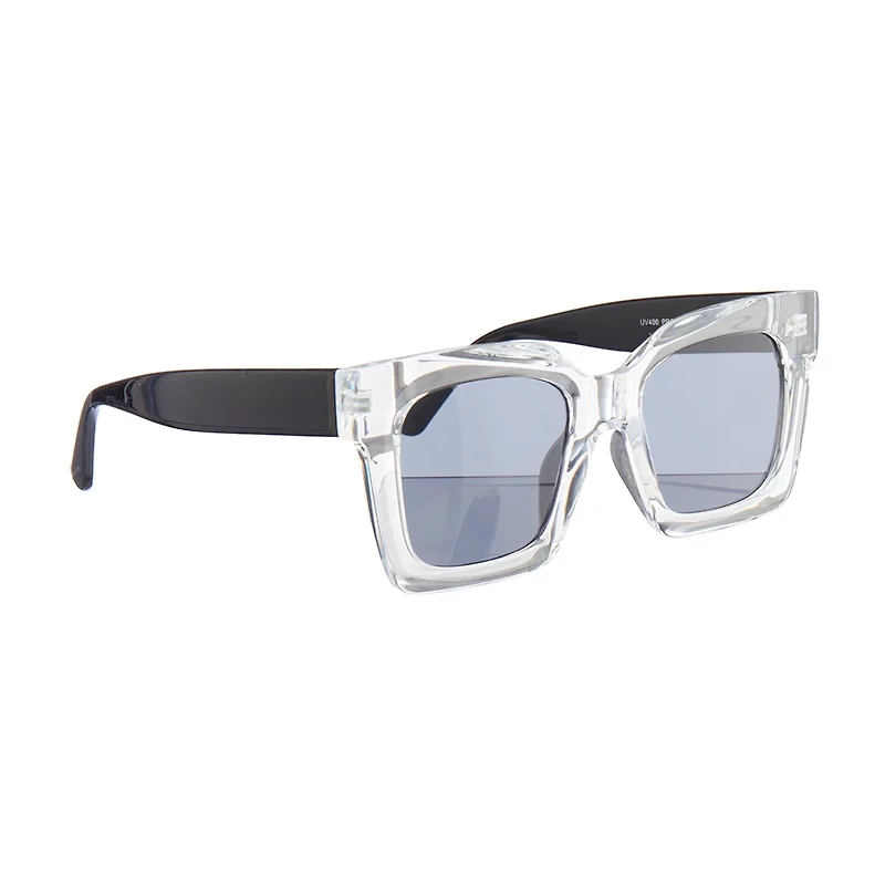 Eyedology Frame Sunglasses, Black and White