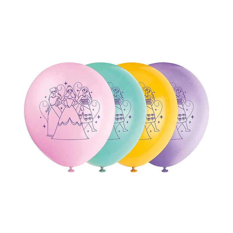 Disney Princess Latex Party Balloons, 12 in